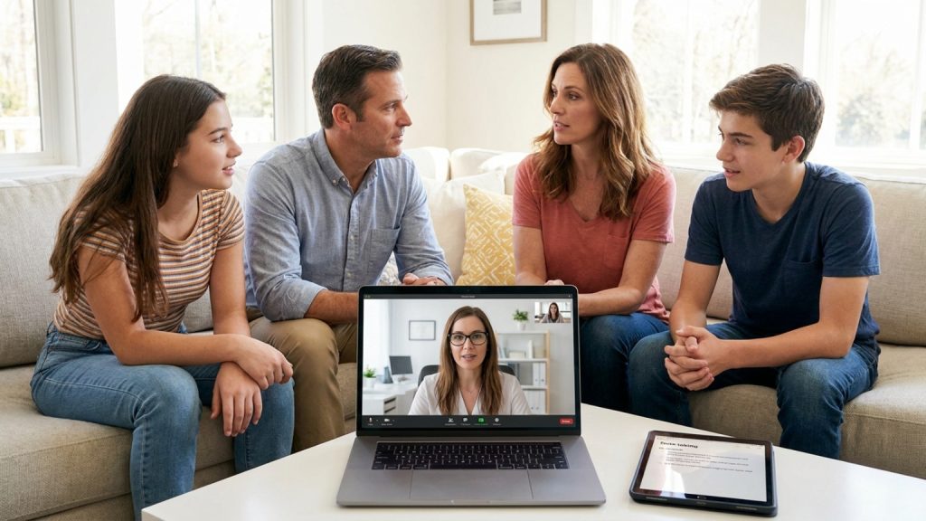 ¿Qué es la terapia familiar online y cómo puede ayudar a las relaciones?