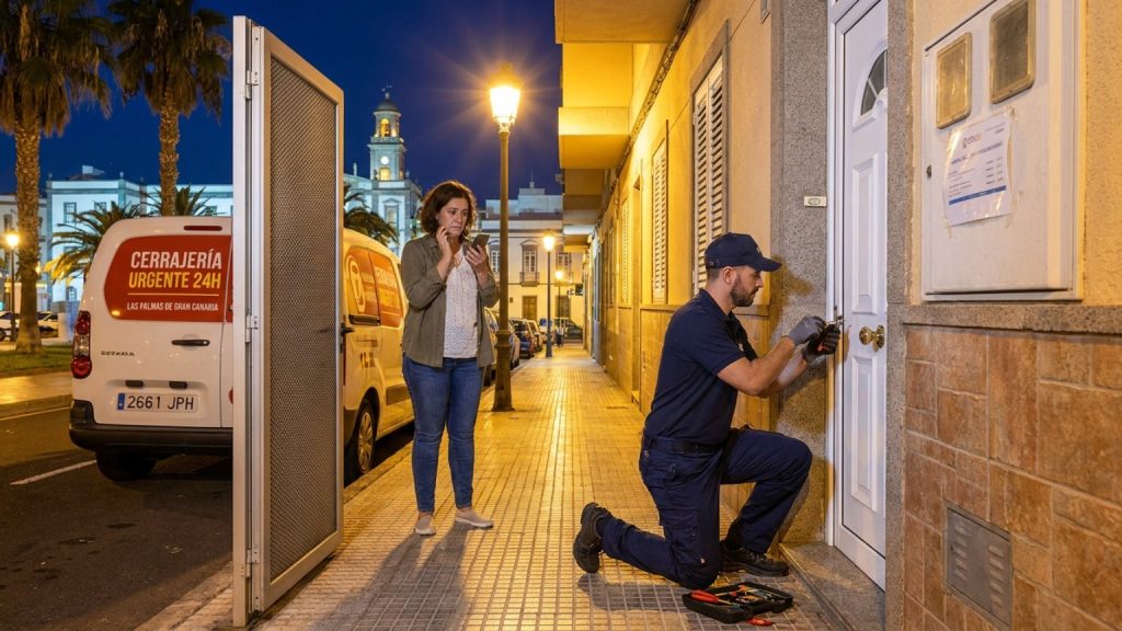 ¿Qué es un cerrajero 24 horas en Las Palmas y cuándo se necesita?