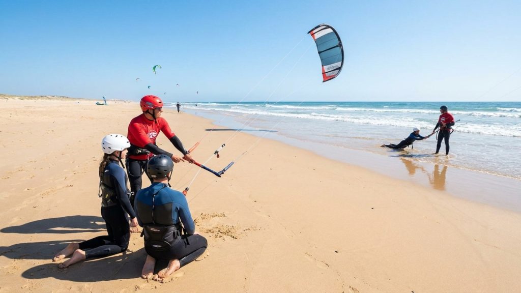 What are beginner kitesurf lessons and how do they work?