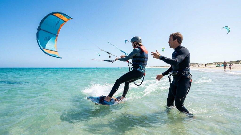 What do level 2 kitesurf lessons offer for skill progression?