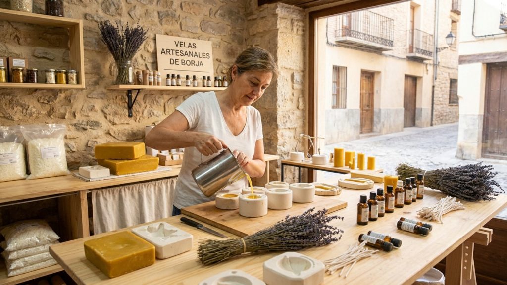 ¿Qué define a las velas artesanales en Borja?