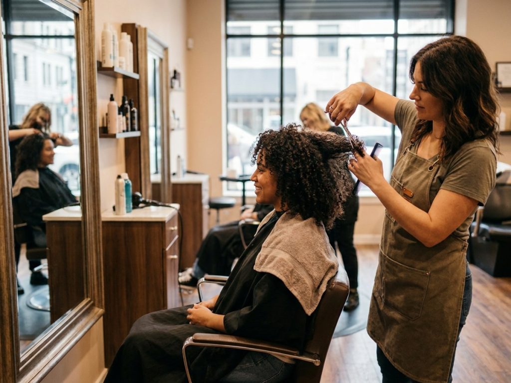 Expertos en corte de pelo rizado