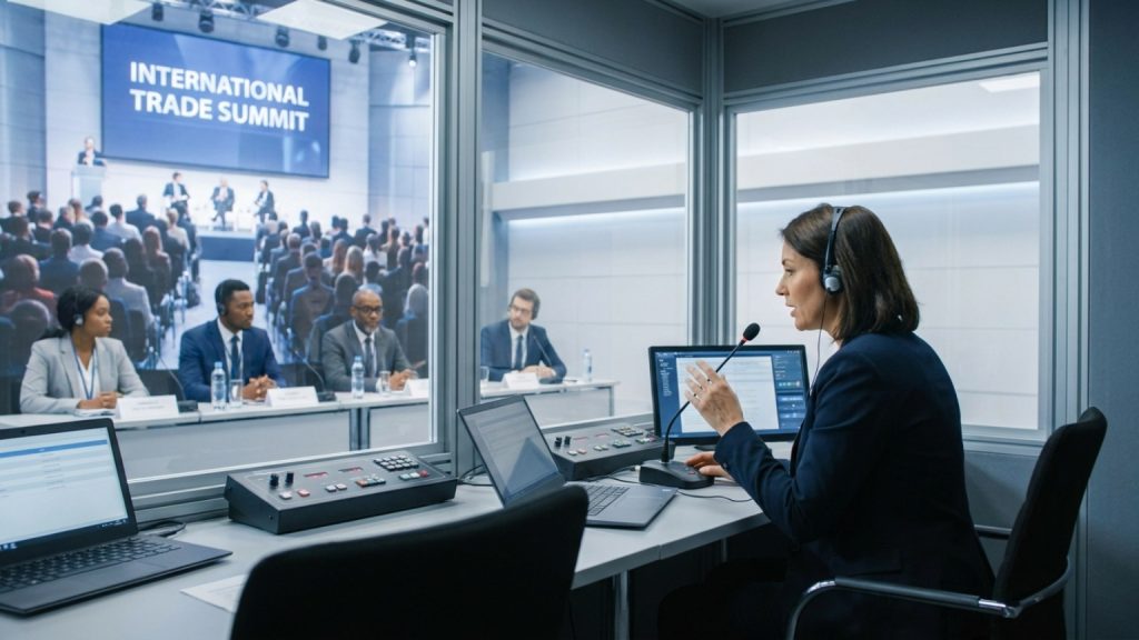 What is the role of a professional interpreter in global communication?