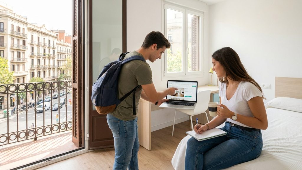 What are the essential considerations for student accommodation in Barcelona?