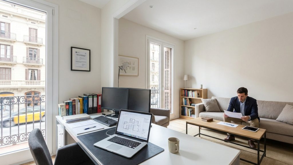 What is a professional flat in Barcelona?