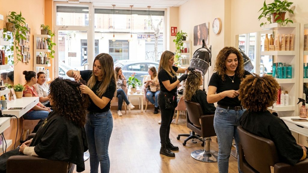 What defines a Latin hair salon and its specialized services?