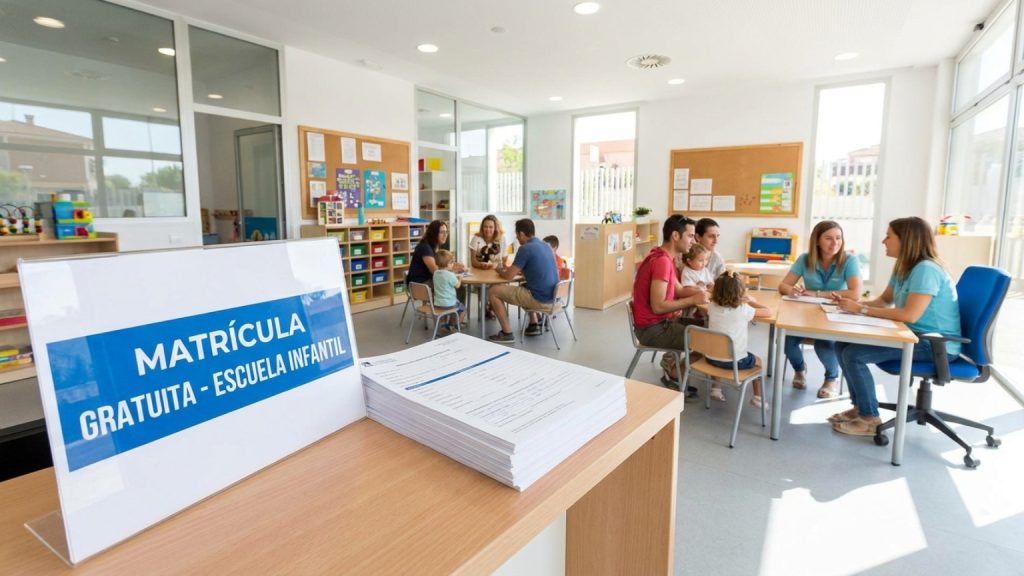 ¿Qué es la matrícula gratuita en una escuela infantil y cómo funciona?