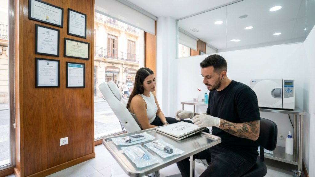 ¿Qué buscar en un tattoo studio en Valencia para un diseño seguro?