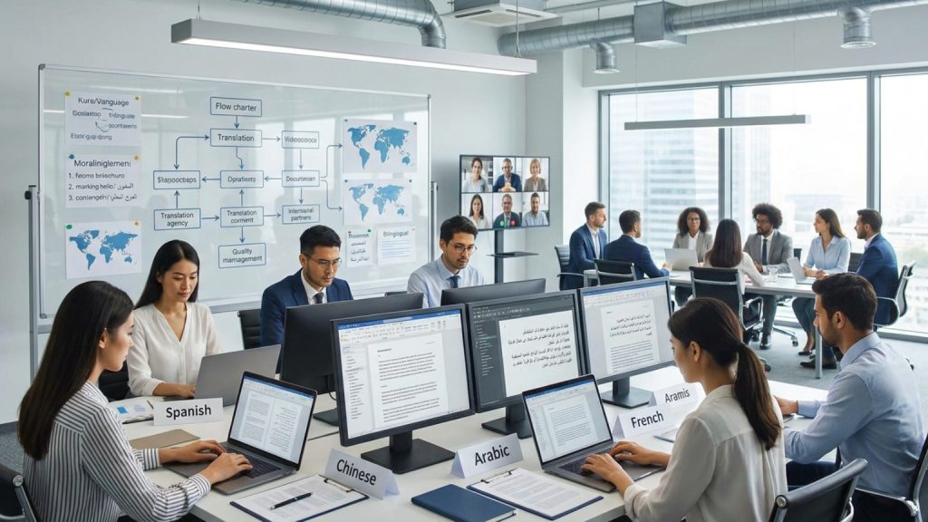 What is the importance of translation in multiple languages for global reach?