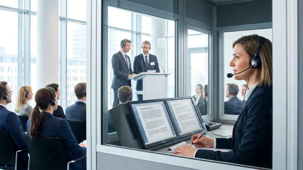 What is the role of a professional interpreter in global communication?