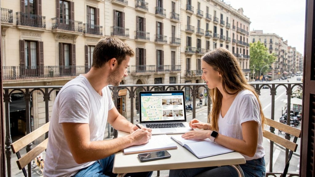 What is the best way to find student accommodation in Barcelona?