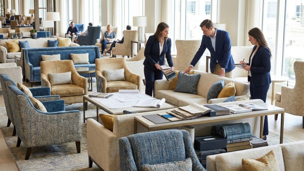 ¿Qué es la tapicería para hoteles y cuál es su función en el diseño?