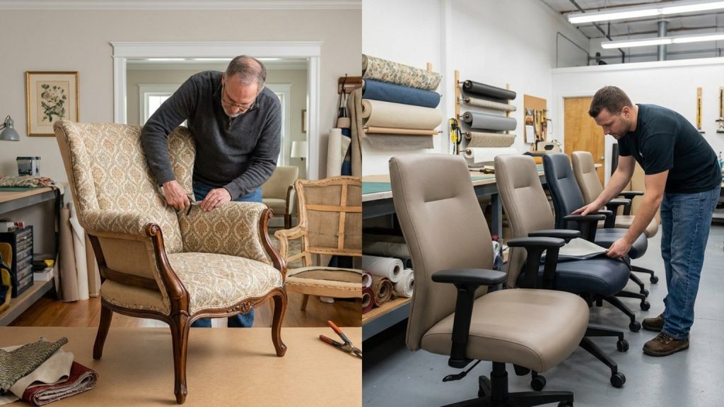 ¿Qué es la tapicería para particulares y empresas y cómo beneficia sus espacios?