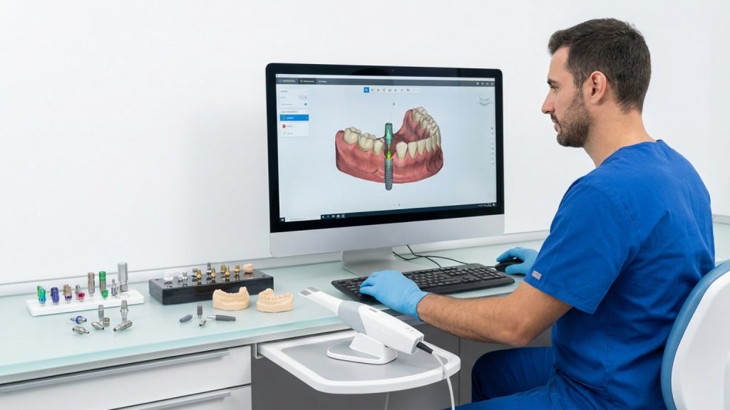 ¿Qué son los componentes digitales para implantes y cuál es su función?