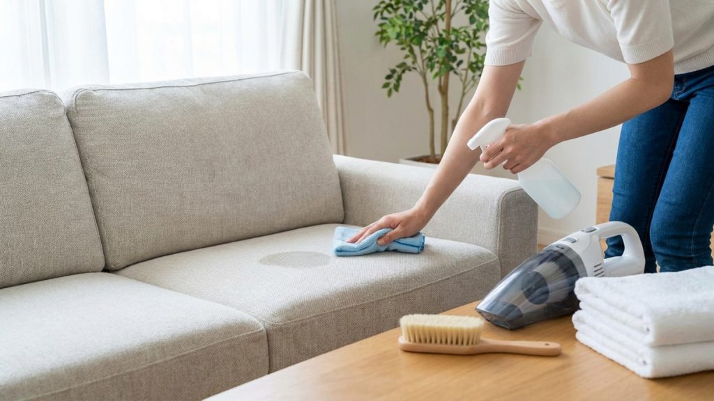 ¿Cómo limpiar la tela de un sofá para mantenerlo en buen estado?